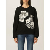 Love Moschino Chic Black Sweatshirt with Designer Emblem -   -  Love Moschino.