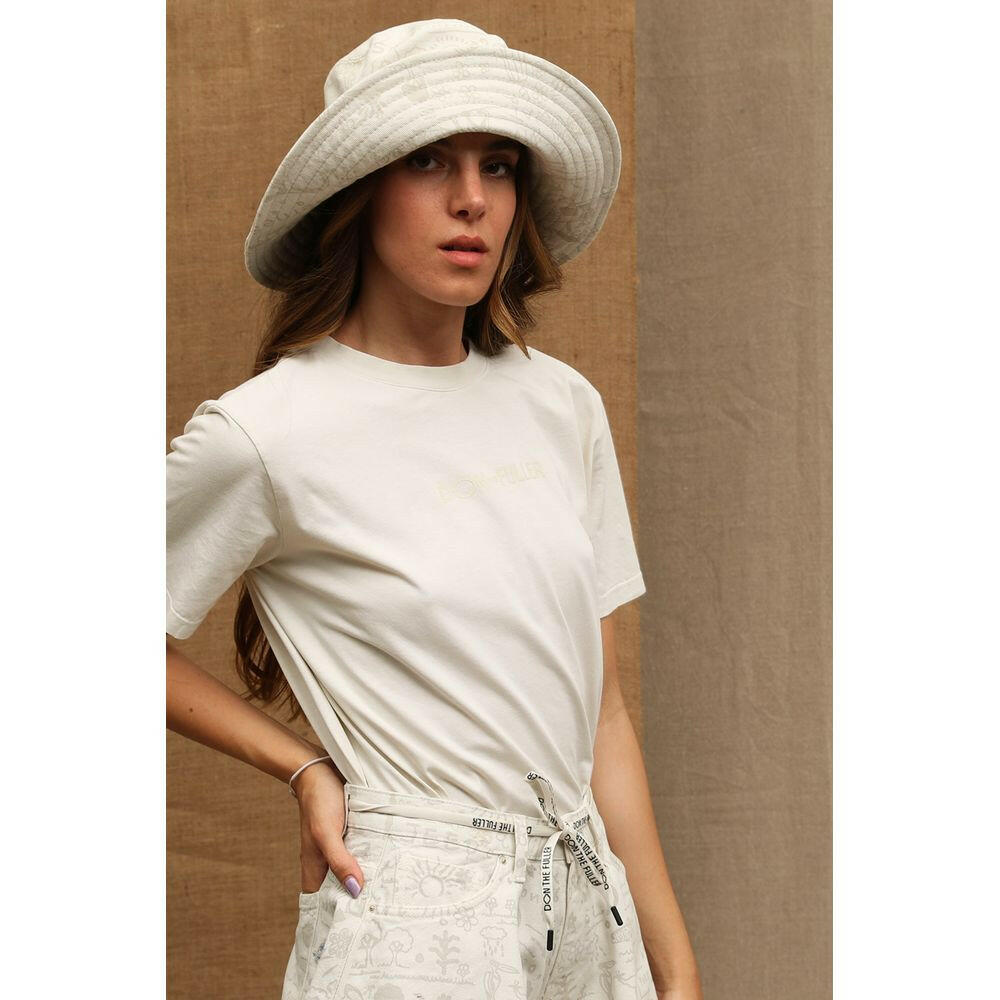 Don The Fuller White Cotton Women T-Shirt -   -  Don The Fuller.