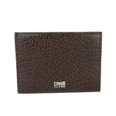 Cavalli Class Brown Calfskin Men Card Holder -   -  Cavalli Class.
