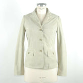 Emilio Romanelli White Leather Women Jacket -   -  Emilio Romanelli.