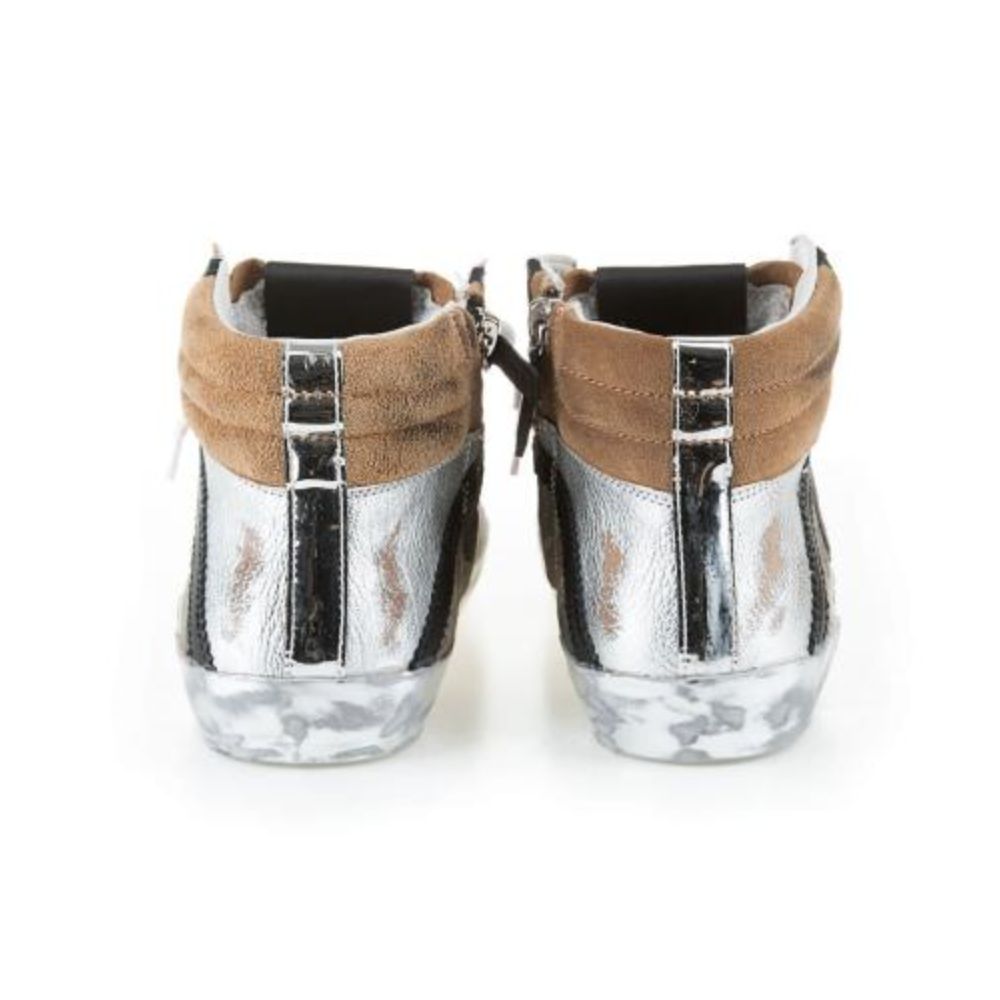 Philippe Model Army Green High-Top Sneakers with Leather Accents -   -  Philippe Model. Philippe Model Army Green High-Top Sneakers with Leather Accents -   -  Philippe Model.