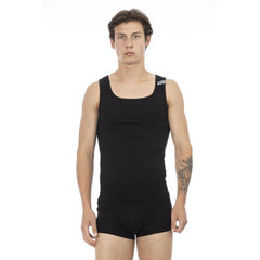 Bikkembergs Black Cotton Men's Tank Top -   -  Bikkembergs.