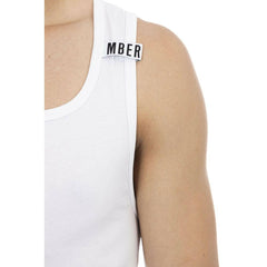 Bikkembergs White Cotton Men's Tank Top -   -  Bikkembergs.