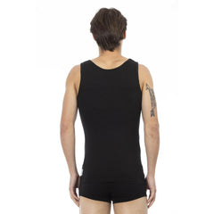 Bikkembergs Black Cotton Men's Tank Top -   -  Bikkembergs.
