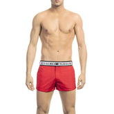 Bikkembergs Red Polyamide Men Swim Short -   -  Bikkembergs.