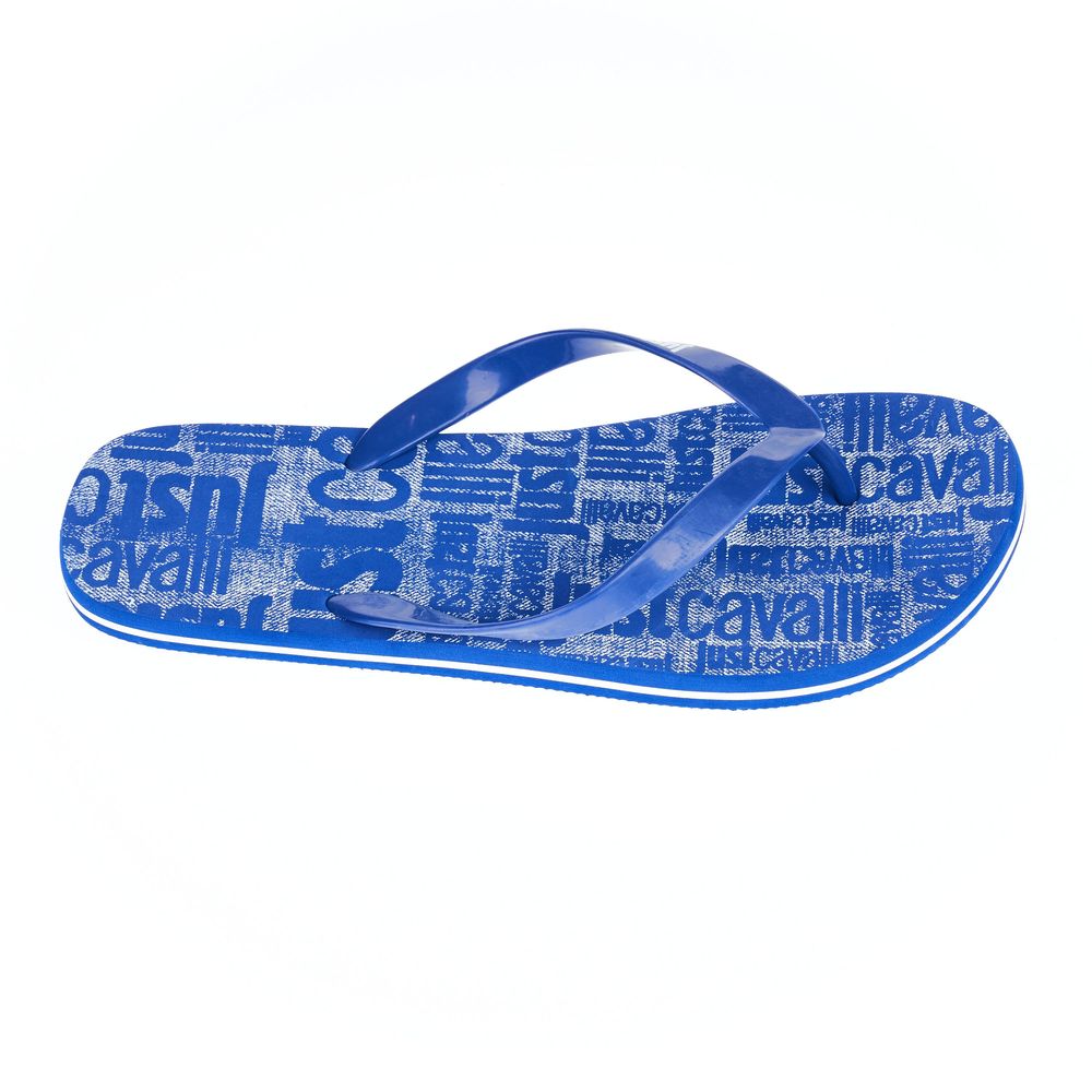 Just Cavalli Light Blue EVA Men Sandal -   -  Just Cavalli.