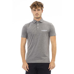 Baldinini Trend Gray Cotton Men Polo -   -  Baldinini Trend.