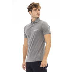Baldinini Trend Gray Cotton Men Polo -   -  Baldinini Trend.