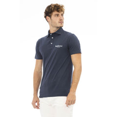 Baldinini Trend Blue Cotton Men Polo Shirt -   -  Baldinini Trend.