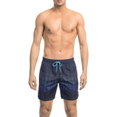 Bikkembergs Blue Polyester Men Swim Short -   -  Bikkembergs.