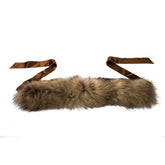 BYBLOS Brown Raccoon Fur Women Neck Warmer -   -  BYBLOS.