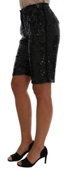 Dolce & Gabbana Black Sequined Fashion Shorts -   -  Dolce & Gabbana.