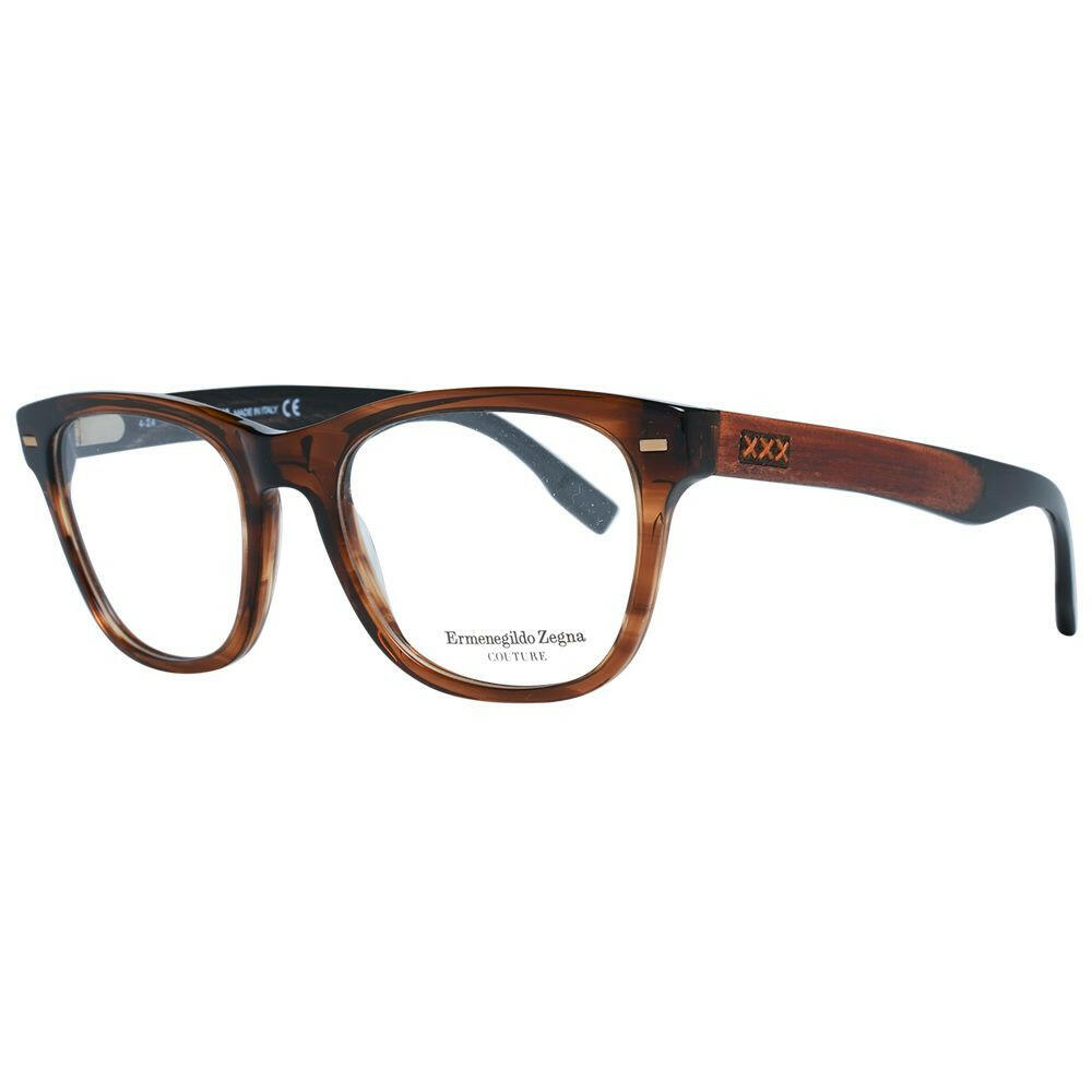 Ermenegildo Zegna Brown Men Glasses Frame - - Ermenegildo Zegna.