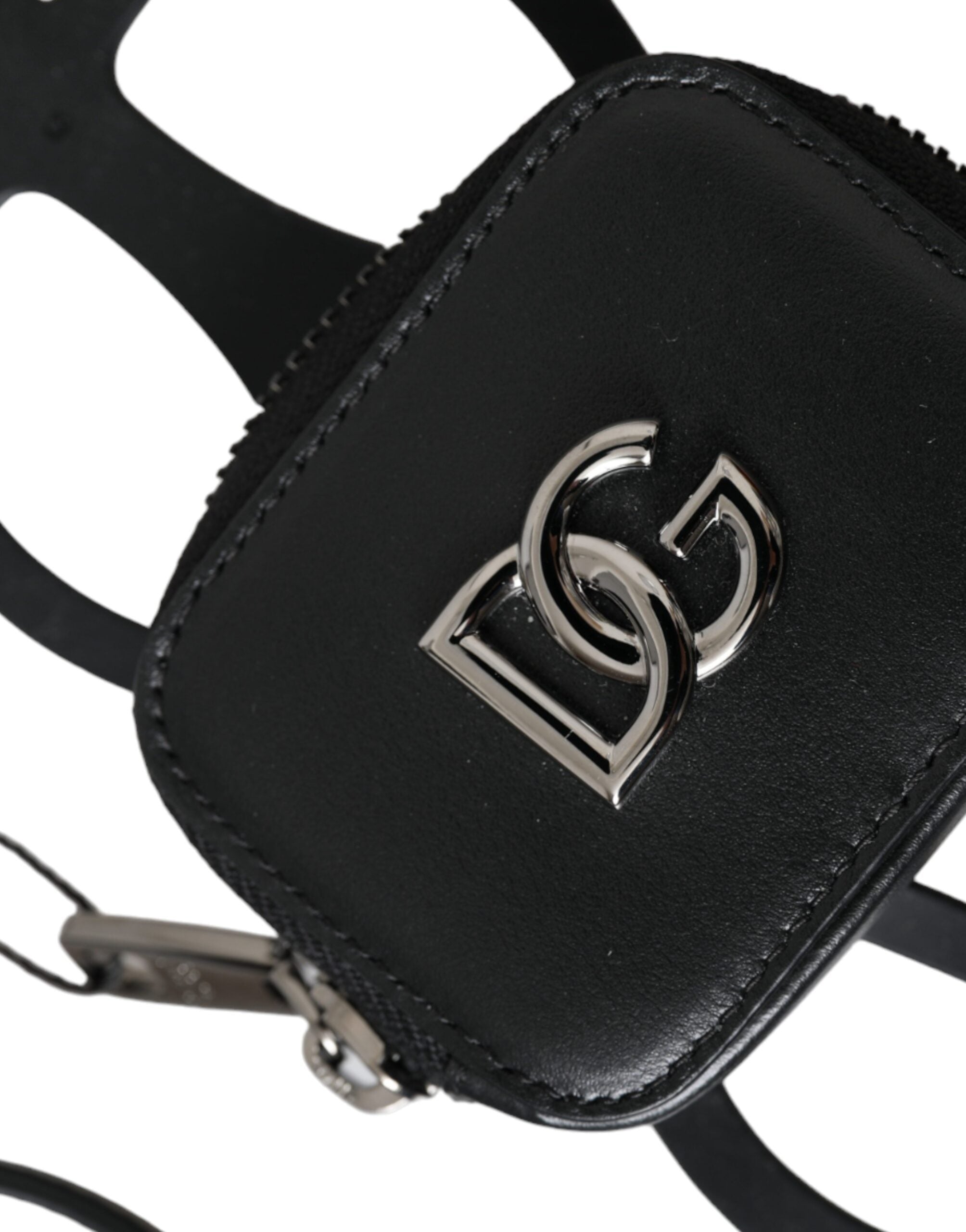 Dolce & Gabbana Black Calfskin Leather DG Logo Coin Purse Lanyard Wallet -   -  Dolce & Gabbana. Dolce & Gabbana Black Calfskin Leather DG Logo Coin Purse Lanyard Wallet -   -  Dolce & Gabbana.