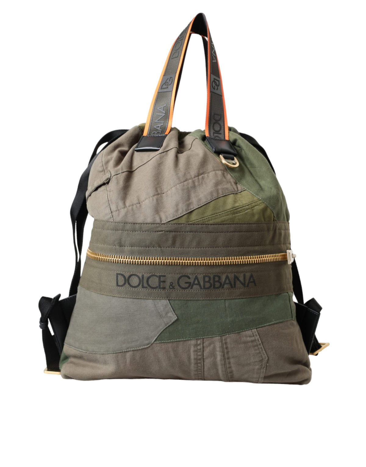Dolce & Gabbana Military Green Patchwork Rucksack Backpack Bag -   -  Dolce & Gabbana.