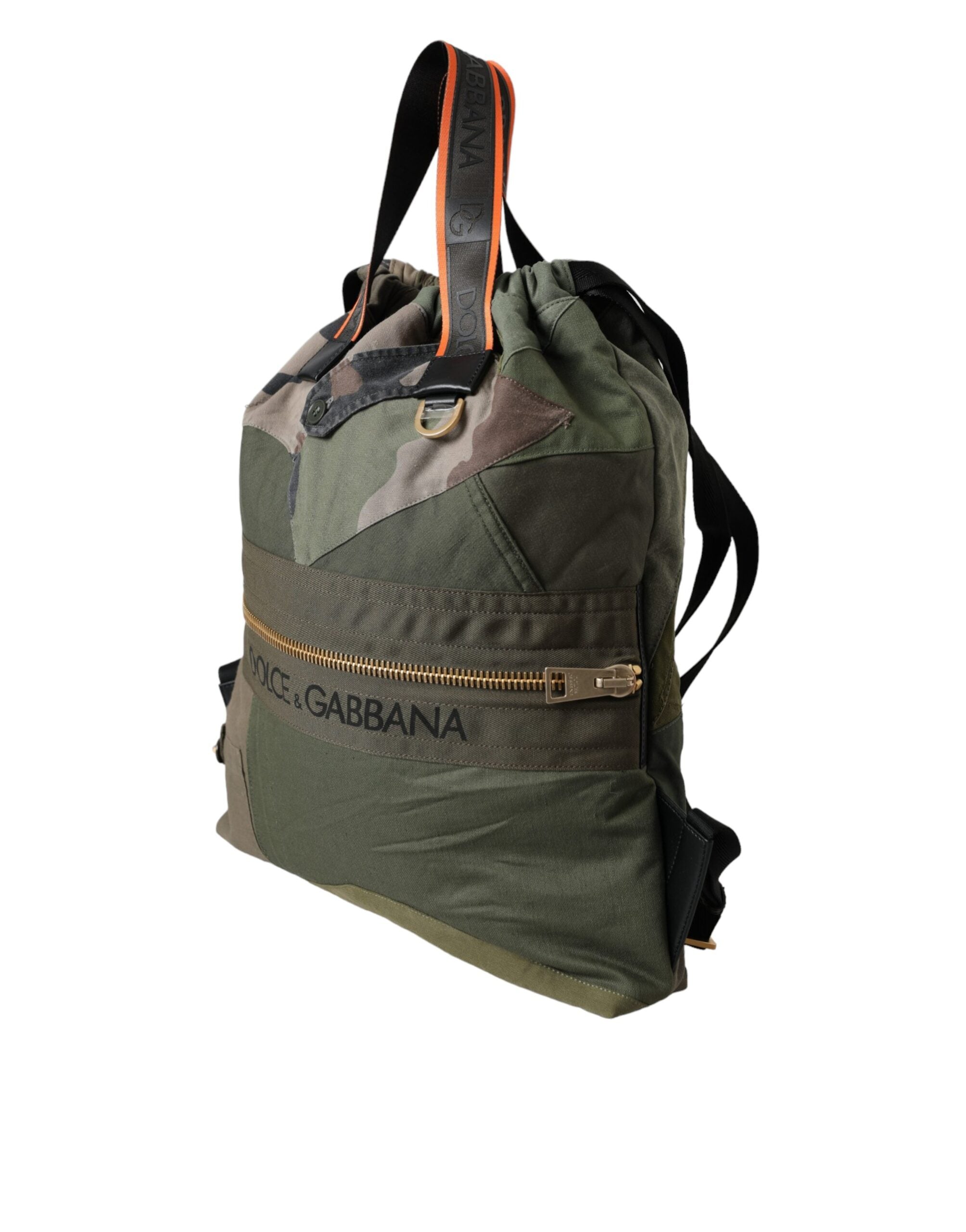 Dolce & Gabbana Military Green Patchwork Rucksack Backpack Bag -   -  Dolce & Gabbana. Dolce & Gabbana Military Green Patchwork Rucksack Backpack Bag -   -  Dolce & Gabbana.