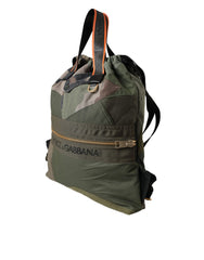 Dolce & Gabbana Military Green Patchwork Rucksack Backpack Bag -   -  Dolce & Gabbana.