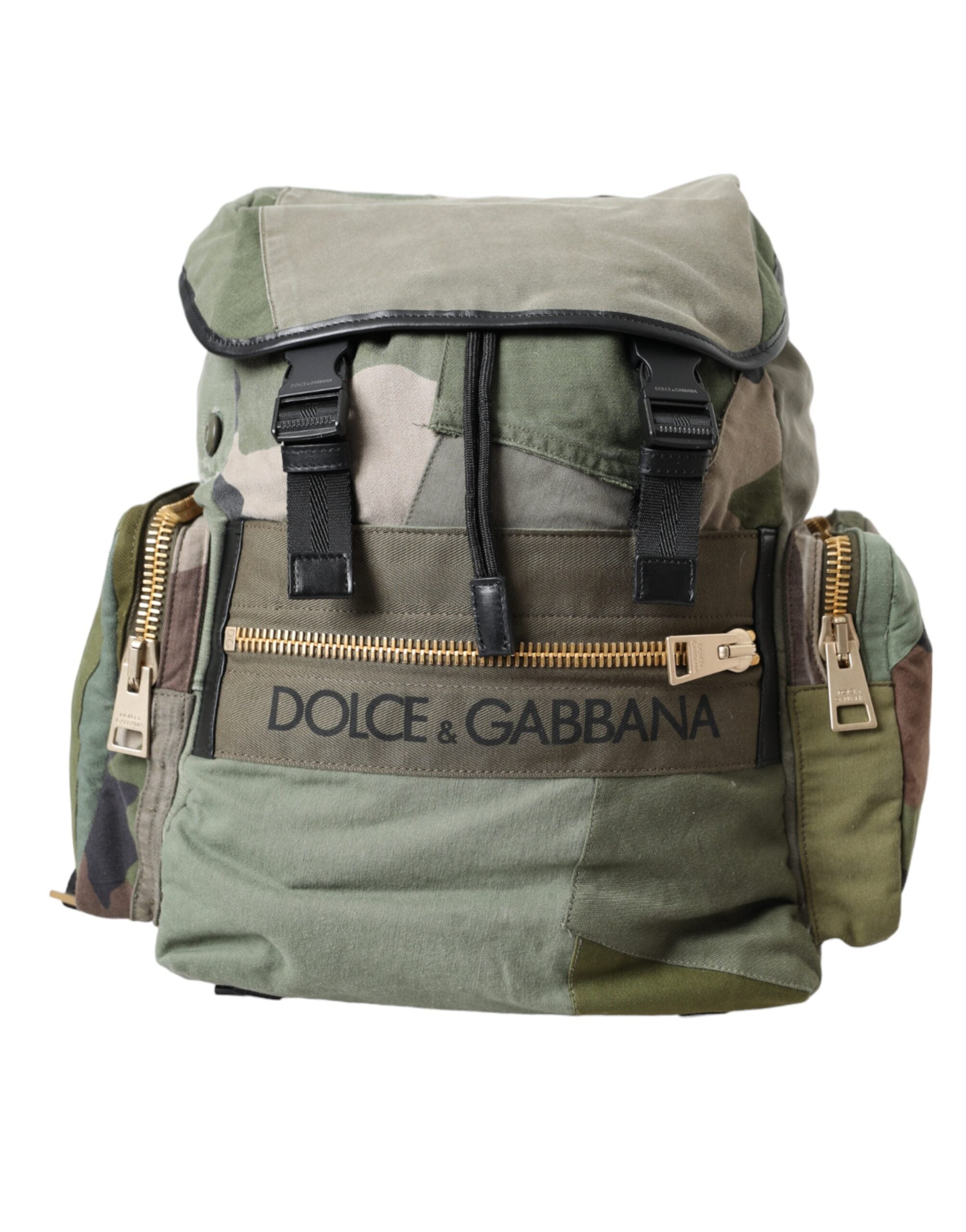 Dolce & Gabbana Military Green Patchwork Rucksack Backpack Bag -   -  Dolce & Gabbana. Dolce & Gabbana Military Green Patchwork Rucksack Backpack Bag -   -  Dolce & Gabbana.