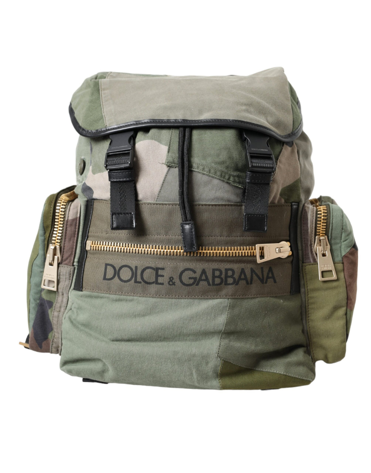 Dolce & Gabbana Military Green Patchwork Rucksack Backpack Bag -   -  Dolce & Gabbana.