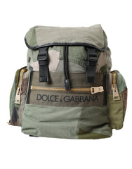 Dolce & Gabbana Military Green Patchwork Rucksack Backpack Bag -   -  Dolce & Gabbana.