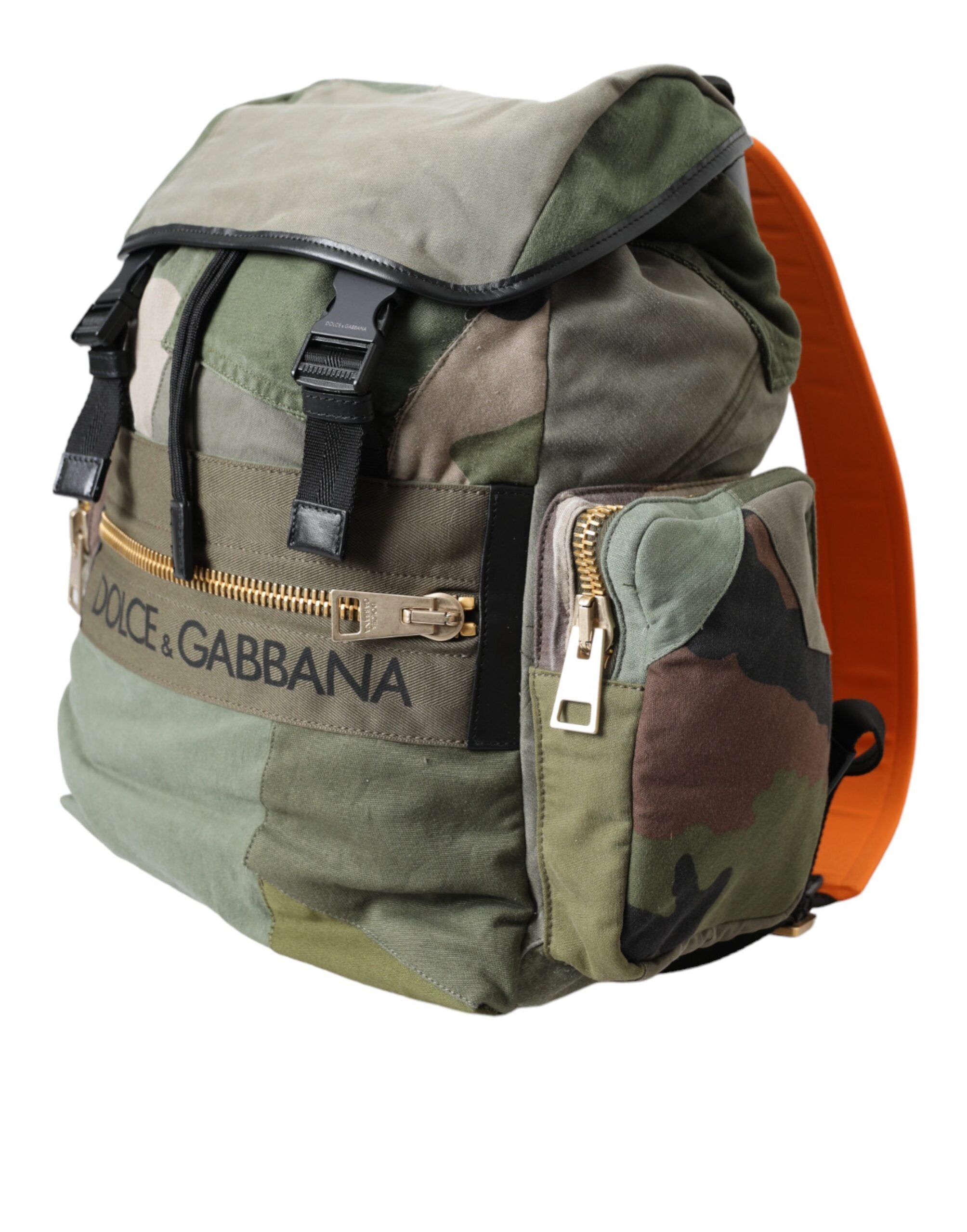 Dolce & Gabbana Military Green Patchwork Rucksack Backpack Bag -   -  Dolce & Gabbana. Dolce & Gabbana Military Green Patchwork Rucksack Backpack Bag -   -  Dolce & Gabbana.