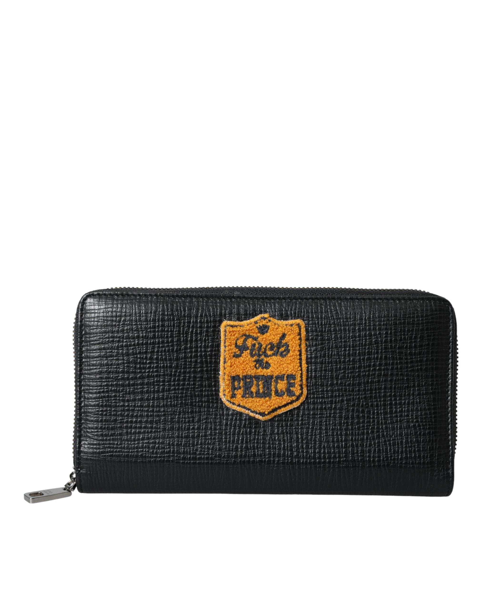 Dolce & Gabbana Black Leather Logo Patch Zip Around Continental Wallet -  Wallets for Men -  Dolce & Gabbana. Dolce & Gabbana Black Leather Logo Patch Zip Around Continental Wallet -  Wallets for Men -  Dolce & Gabbana.