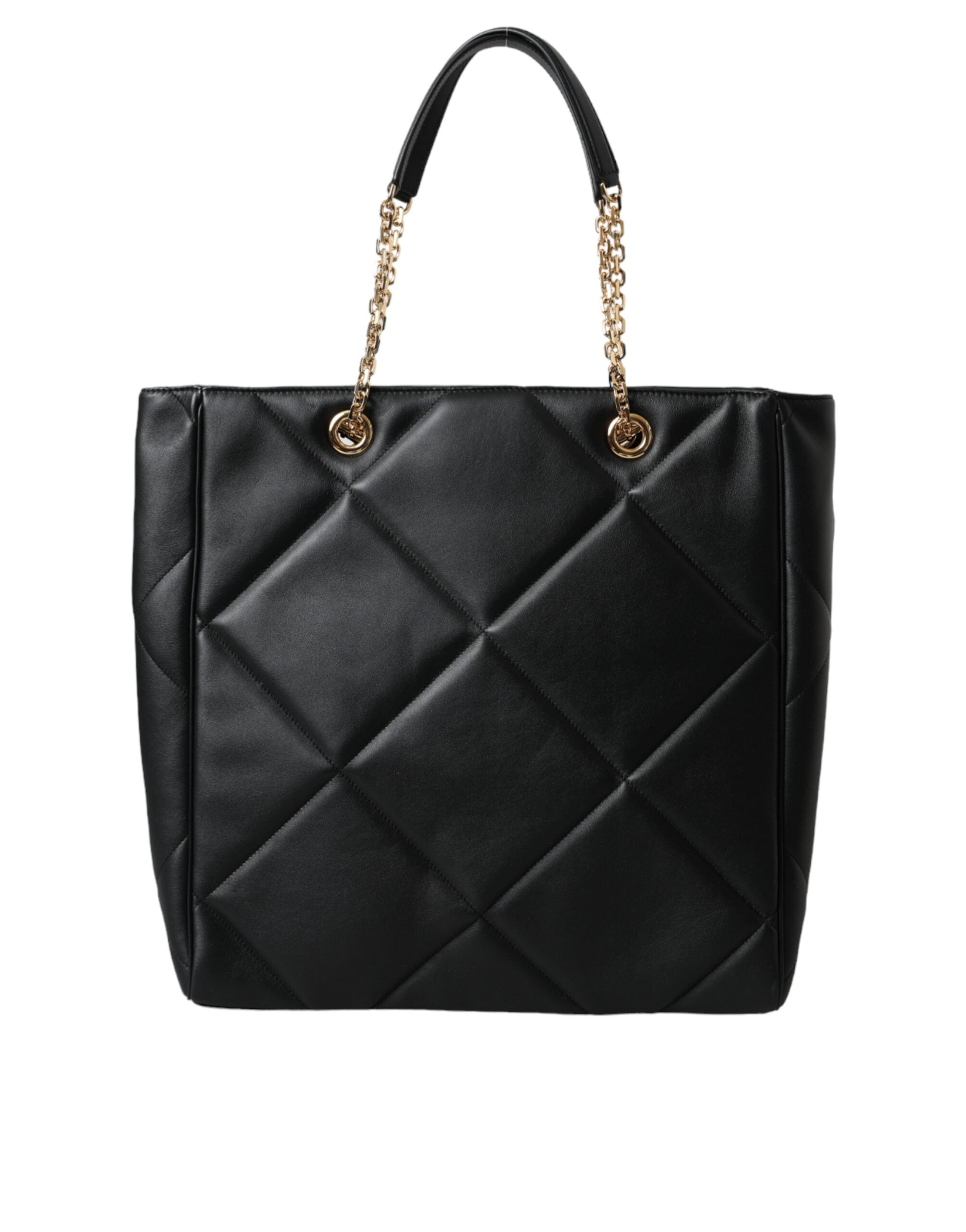 Dolce & Gabbana Black Leather JUNGLE Quilted Shopping Tote Bag -  Luxury Shopper Bag for Women -  Dolce & Gabbana. Dolce & Gabbana Black Leather JUNGLE Quilted Shopping Tote Bag -  Luxury Shopper Bag for Women -  Dolce & Gabbana.