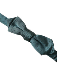 Dolce & Gabbana Green Silk Fantasy Adjustable Neck Men Papillon Bow Tie -  Neckties, Men -  Dolce & Gabbana.