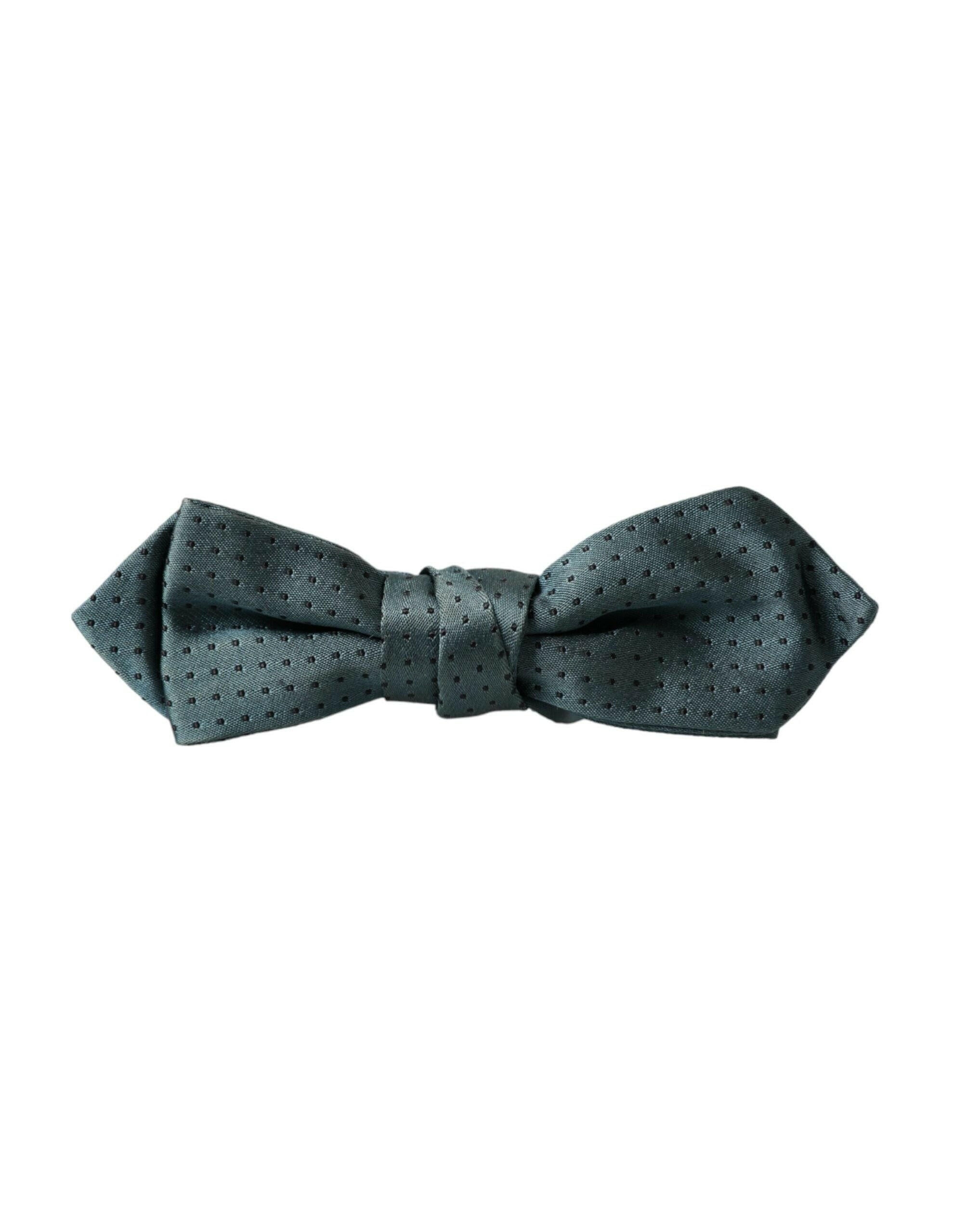 Dolce & Gabbana Green Silk Fantasy Adjustable Neck Men Papillon Bow Tie -  Neckties, Men -  Dolce & Gabbana. Dolce & Gabbana Green Silk Fantasy Adjustable Neck Men Papillon Bow Tie -  Neckties, Men -  Dolce & Gabbana.