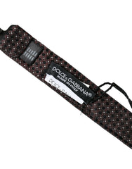 Dolce & Gabbana Brown Fantasy Silk Adjustable Neck Men Papillon Bow Tie -  Neckties, Men -  Dolce & Gabbana.