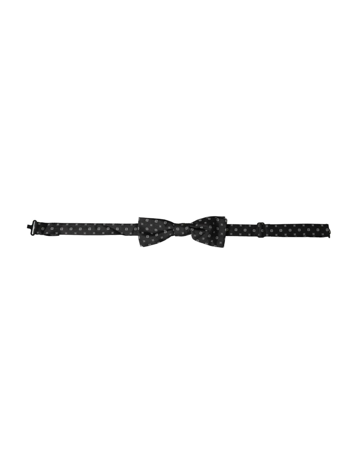 Dolce & Gabbana Black Silk Fantasy Adjustable Neck Men Papillon Bow Tie -  Neckties, Men -  Dolce & Gabbana.
