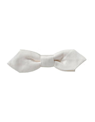 Dolce & Gabbana White Silk Adjustable Neck Men Papillon Bow Tie -  Neckties, Men -  Dolce & Gabbana.