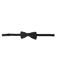 Dolce & Gabbana Dark Gray Silk Adjustable Neck Men Bow Tie -  Neckties, Men -  Dolce & Gabbana.