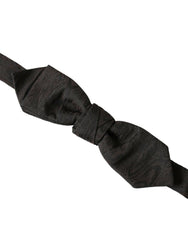 Dolce & Gabbana Black Silk Adjustable Neck Men Bow Tie -  Neckties, Men -  Dolce & Gabbana.