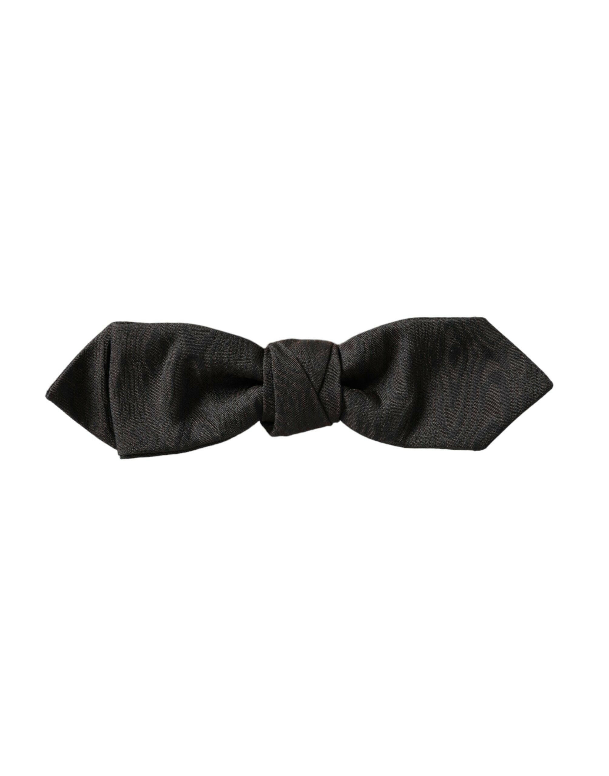 Dolce & Gabbana Black Silk Adjustable Neck Men Bow Tie -  Neckties, Men -  Dolce & Gabbana. Dolce & Gabbana Black Silk Adjustable Neck Men Bow Tie -  Neckties, Men -  Dolce & Gabbana.