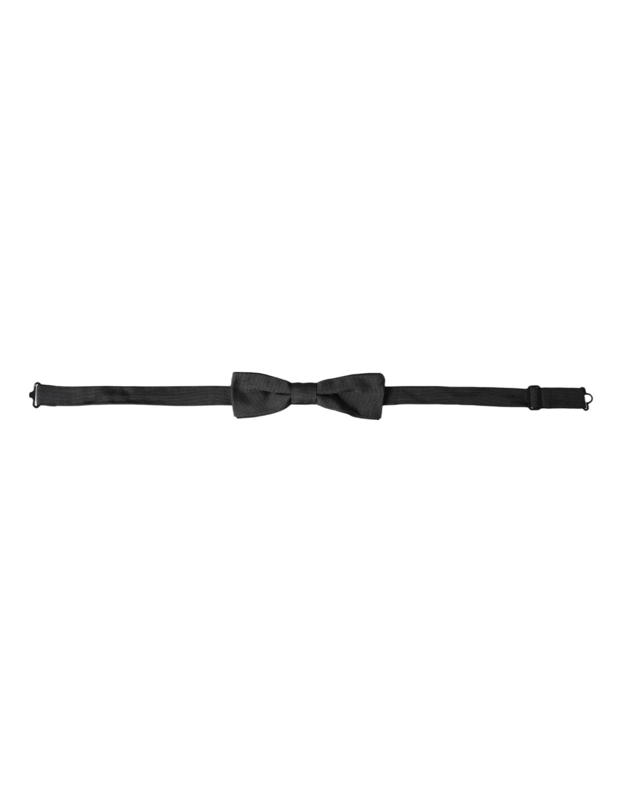Dolce & Gabbana Black Silk Adjustable Neck Men Bow Tie -  Neckties, Men -  Dolce & Gabbana. Dolce & Gabbana Black Silk Adjustable Neck Men Bow Tie -  Neckties, Men -  Dolce & Gabbana.