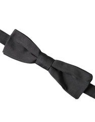 Dolce & Gabbana Black Silk Adjustable Neck Men Bow Tie -  Neckties, Men -  Dolce & Gabbana.