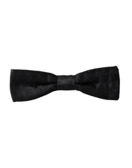 Dolce & Gabbana Black Silk Patterned Adjustable Neck Men Bow Tie -  Neckties, Men -  Dolce & Gabbana.