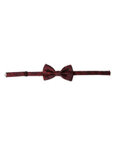 Dolce & Gabbana Red Silk Floral Adjustable Neck Men Bow Tie -  Neckties, Men -  Dolce & Gabbana.