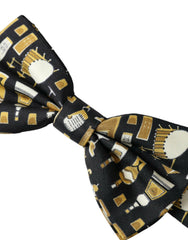 Dolce & Gabbana Black Silk Cocktail Adjustable Neck Men Bow Tie -  Neckties, Men -  Dolce & Gabbana.