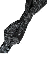 Dolce & Gabbana Black Silk Jacquard Adjustable Neck Men Bow Tie -  Neckties, Men -  Dolce & Gabbana.