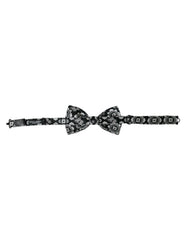 Dolce & Gabbana Black White Printed Adjustable Neck Men Bow Tie -  Neckties, Men -  Dolce & Gabbana.