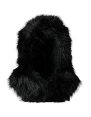Dolce & Gabbana Black Faux Fur Whole Head Wrap Hat -   -  Dolce & Gabbana.