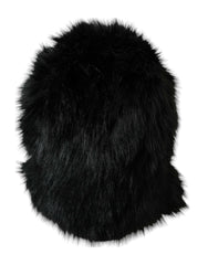 Dolce & Gabbana Black Faux Fur Whole Head Wrap Hat -   -  Dolce & Gabbana.