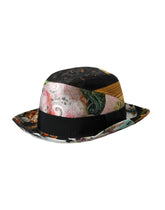 Dolce & Gabbana Multicolor Patchwork Women Fedora Wide Brim Hat -   -  Dolce & Gabbana.
