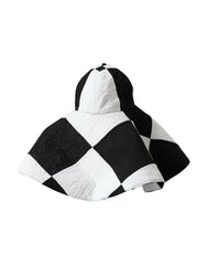Dolce & Gabbana Black White Checkered Wide Brim Floppy Hat -   -  Dolce & Gabbana.