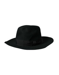 Dolce & Gabbana Black Rabbit Fedora Trilby Women Hat -   -  Dolce & Gabbana.