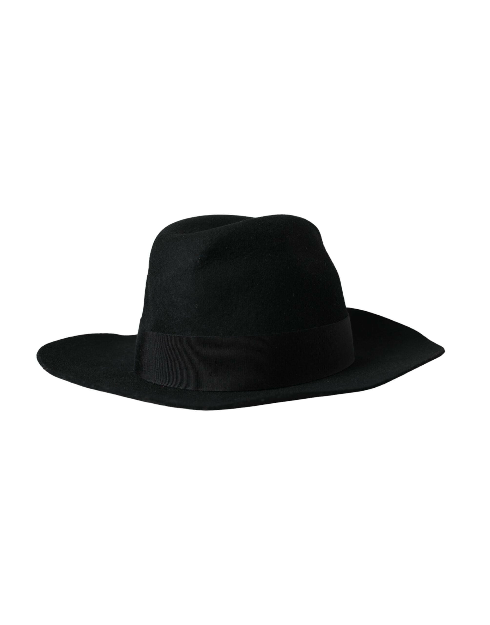 Dolce & Gabbana Black Rabbit Fedora Trilby Women Hat -   -  Dolce & Gabbana. Dolce & Gabbana Black Rabbit Fedora Trilby Women Hat -   -  Dolce & Gabbana.