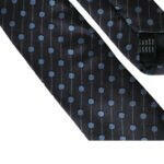 Dolce & Gabbana Black Blue Polka Dot Silk Adjustable Men Tie -  Neckties, Men -  Dolce & Gabbana.