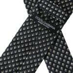 Dolce & Gabbana Black 100% Silk Patterned Adjustable Men Tie -  Neckties, Men -  Dolce & Gabbana.